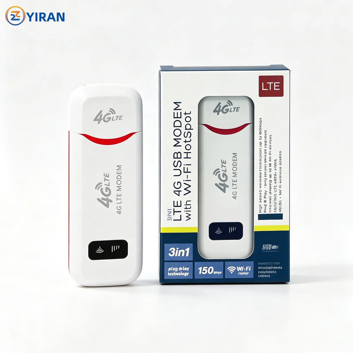 Texcom™ portable 4G LTE Pocket Wi-Fi 150 mbps speed plug and play USB modem