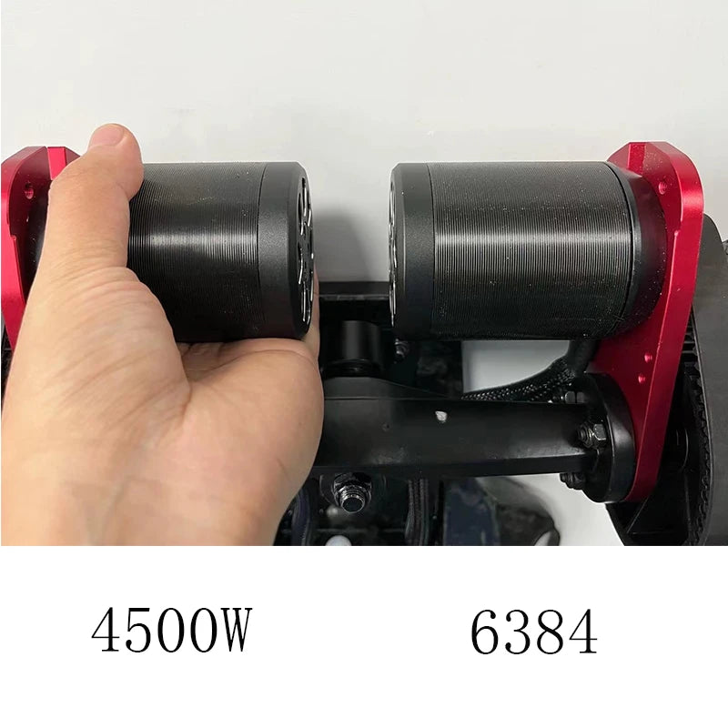Best Budget 9000W Crownwheel Dual 6384 Motor 54.6V 20Ah 65km/h E Snowboard Surfboard Longboard Carbon Fiber Electric Skateboard