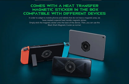 Black Shark Fan Cooler Semiconductor Magnetic Thermoelectric Radiator TEC FunCooler 2 Pro 3 Pro 4 Pro 5 Pro