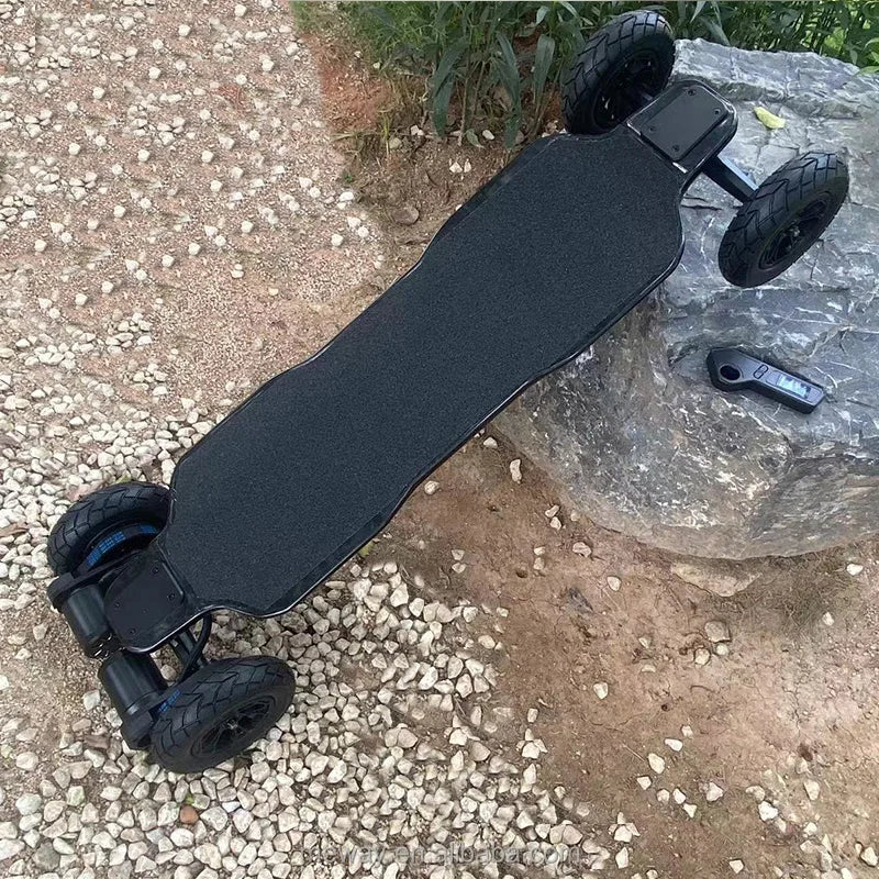 Best Budget 9000W Crownwheel Dual 6384 Motor 54.6V 20Ah 65km/h E Snowboard Surfboard Longboard Carbon Fiber Electric Skateboard