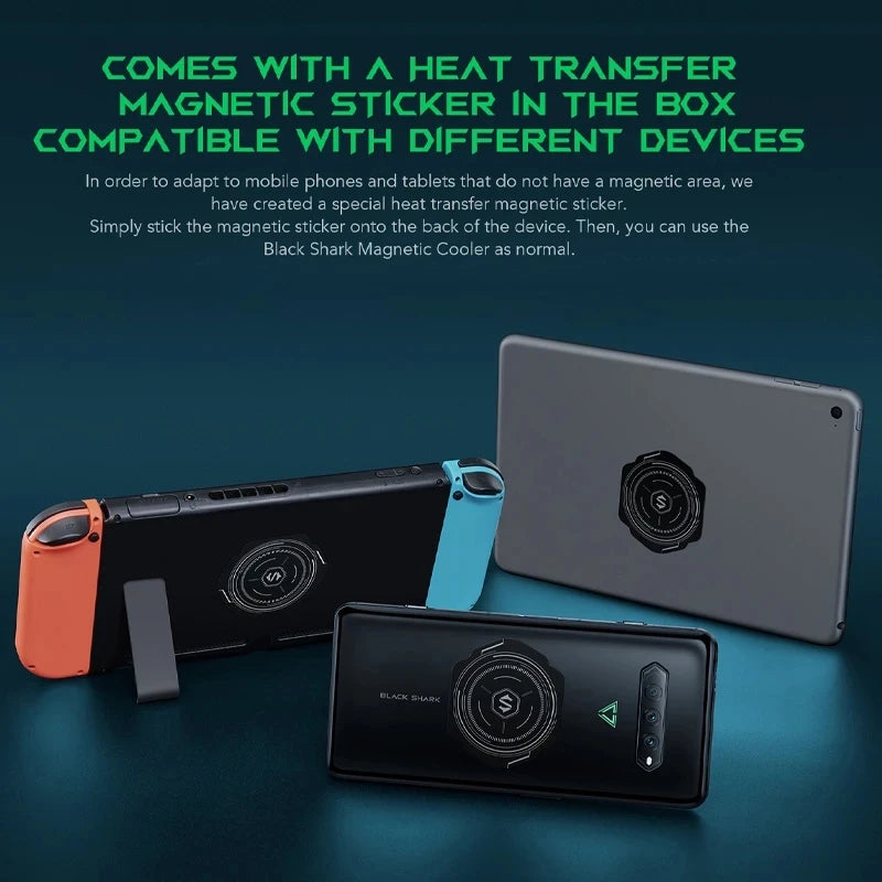 Black Shark Fan Cooler Semiconductor Magnetic Thermoelectric Radiator TEC FunCooler 2 Pro 3 Pro 4 Pro 5 Pro