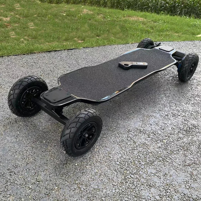 Best Budget 9000W Crownwheel Dual 6384 Motor 54.6V 20Ah 65km/h E Snowboard Surfboard Longboard Carbon Fiber Electric Skateboard