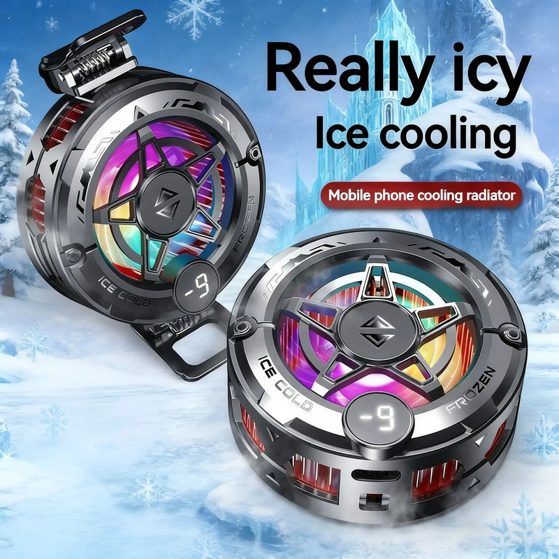Ice-Core Magnetic Phone Cooler – Silent Semiconductor Cooling Clip