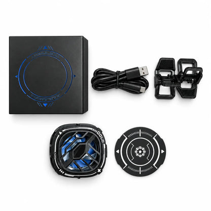 2-in-1 Magnetic Mobile Phone Cooler Back-Clip Game Live Cooler Semiconductor Cooling Fan for IOS Android Smart Phone Radiator