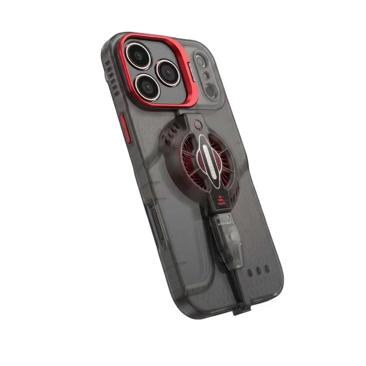 Suitable for iPhone 17ProMax – Universal Game Cooling Case with USB Powered Fan, Live Streaming Specific, Ultra-L