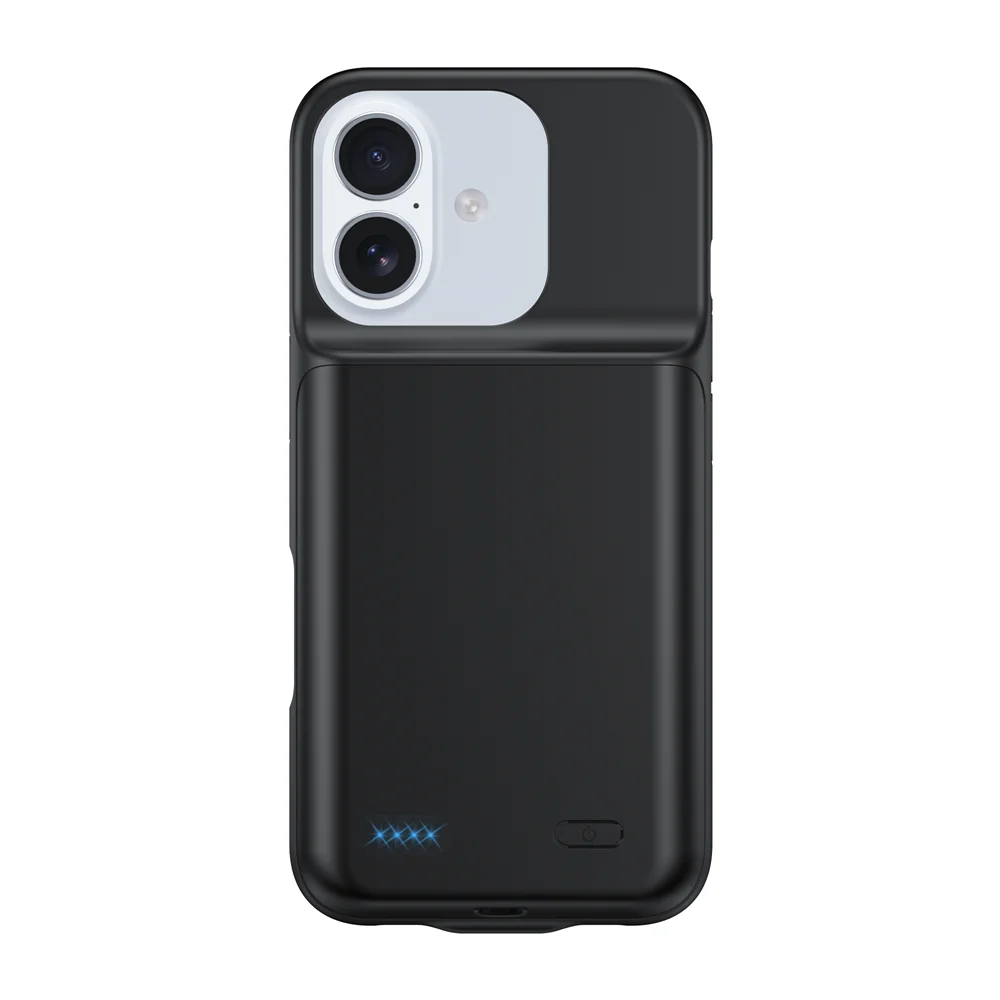 10000mAh Powerbank Cover For iPhone 17 16 Pro Max 17Air 16 Plus 16e External Battery Cases Portable Charger Power Bank Case