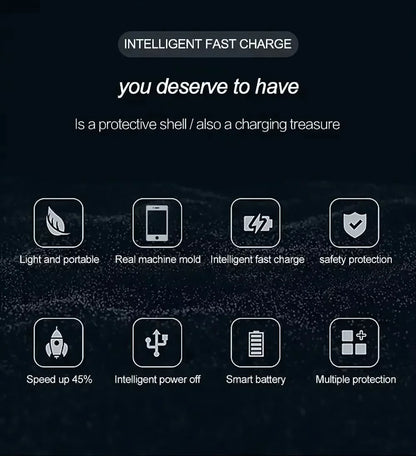 10000mah Wireless Battery Charger Case for IPhones. Magnetic Power Bank Battery Charger