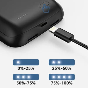 Battery Charger Case For iPhone 15 14 13 12 Pro Max Wireless Charging Power Bank Case Extended Battery Case 10000mAh