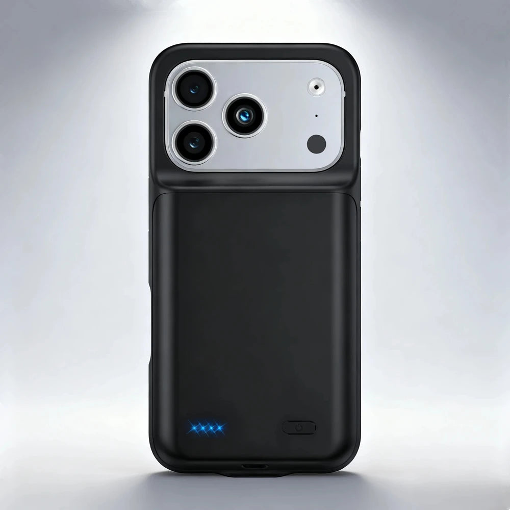 10000mAh Powerbank Cover For iPhone 17 16 Pro Max 17Air 16 Plus 16e External Battery Cases Portable Charger Power Bank Case
