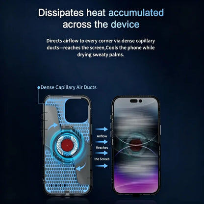 Universal iPhone Game Cooling case with USB Powered Fan, Live Stream Specific, Ultra-L