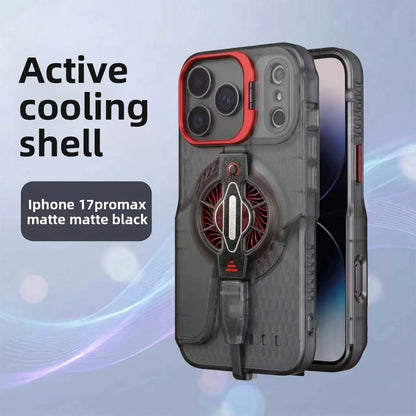 Suitable for iPhone 17ProMax – Universal Game Cooling Case with USB Powered Fan, Live Streaming Specific, Ultra-L
