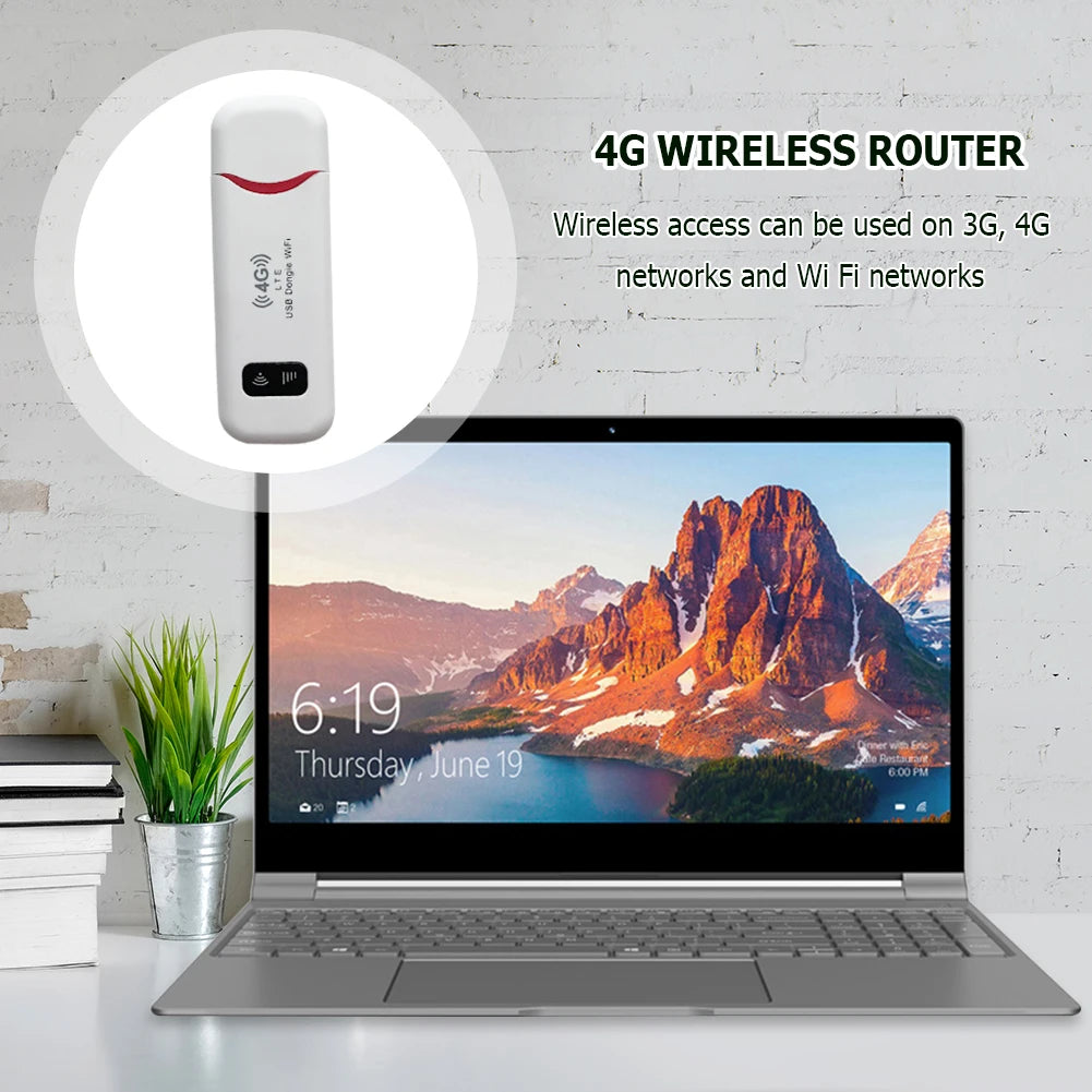 Texcom™ portable 4G LTE Pocket Wi-Fi 150 mbps speed plug and play USB modem