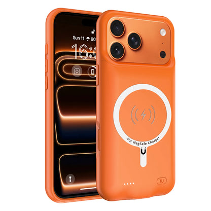 10000mah Wireless Battery Charger Case for IPhones. Magnetic Power Bank Battery Charger