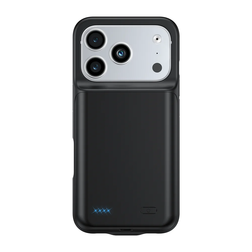 10000mAh Powerbank Cover For iPhone 17 16 Pro Max 17Air 16 Plus 16e External Battery Cases Portable Charger Power Bank Case