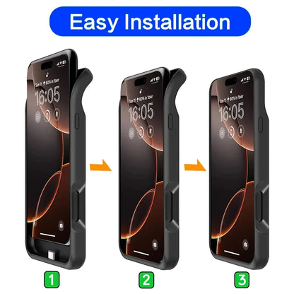 10000mAh Powerbank Cover For iPhone 17 16 Pro Max 17Air 16 Plus 16e External Battery Cases Portable Charger Power Bank Case