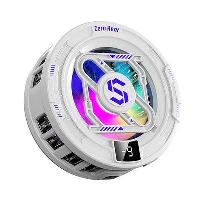 15W Stylish Phone Cooler, Cooling Fan, Ultra-Fast Cooling, RGB Lighting, For Most Popular Phones, Gaming, Esports Etc.