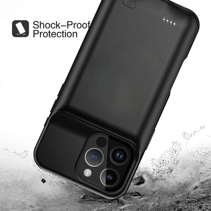10000mAh Powerbank Cover For iPhone 17 16 Pro Max 17Air 16 Plus 16e External Battery Cases Portable Charger Power Bank Case