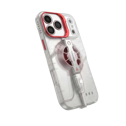 Suitable for iPhone 17ProMax – Universal Game Cooling Case with USB Powered Fan, Live Streaming Specific, Ultra-L