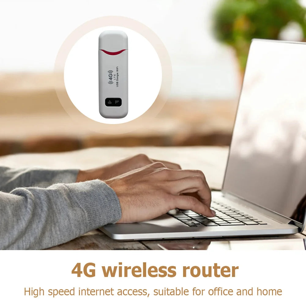 Texcom™ portable 4G LTE Pocket Wi-Fi 150 mbps speed plug and play USB modem