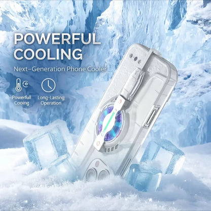 Suitable for iPhone 16, 15, 14, 13 Pro Max – Universal Game Cooling Case with USB Powered Fan, Live Streaming Specific, Ultra-L