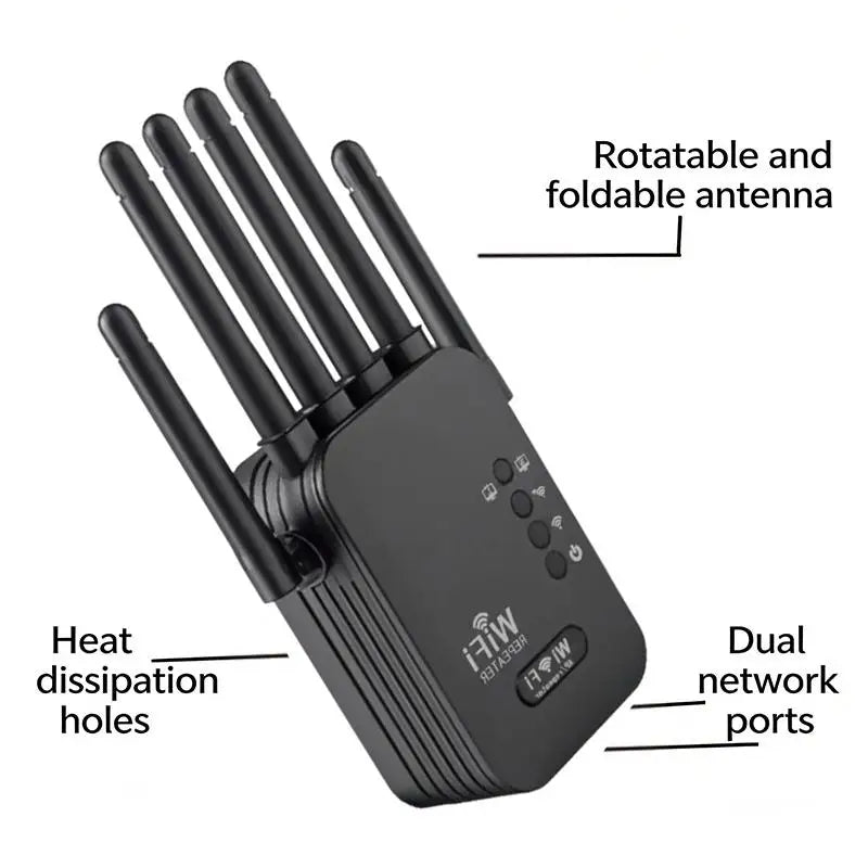 TEXCOM™ 2.4G/5G Dual band Wi-Fi Extender.