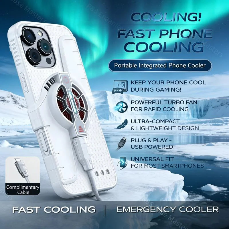 Universal iPhone Game Cooling case with USB Powered Fan, Live Stream Specific, Ultra-L