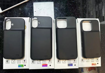 10000mAh Powerbank Cover For iPhone 17 16 Pro Max 17Air 16 Plus 16e External Battery Cases Portable Charger Power Bank Case