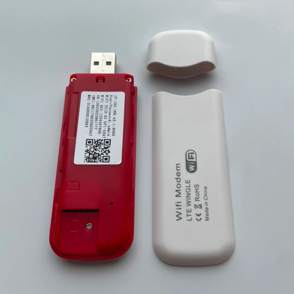 Texcom™ portable 4G LTE Pocket Wi-Fi 150 mbps speed plug and play USB modem