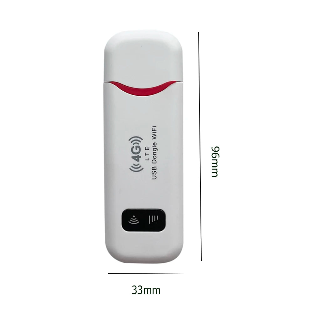 Texcom™ portable 4G LTE Pocket Wi-Fi 150 mbps speed plug and play USB modem