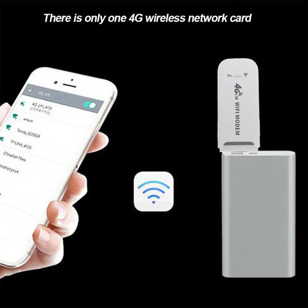 Texcom™ portable 4G LTE Pocket Wi-Fi 150 mbps speed plug and play USB modem