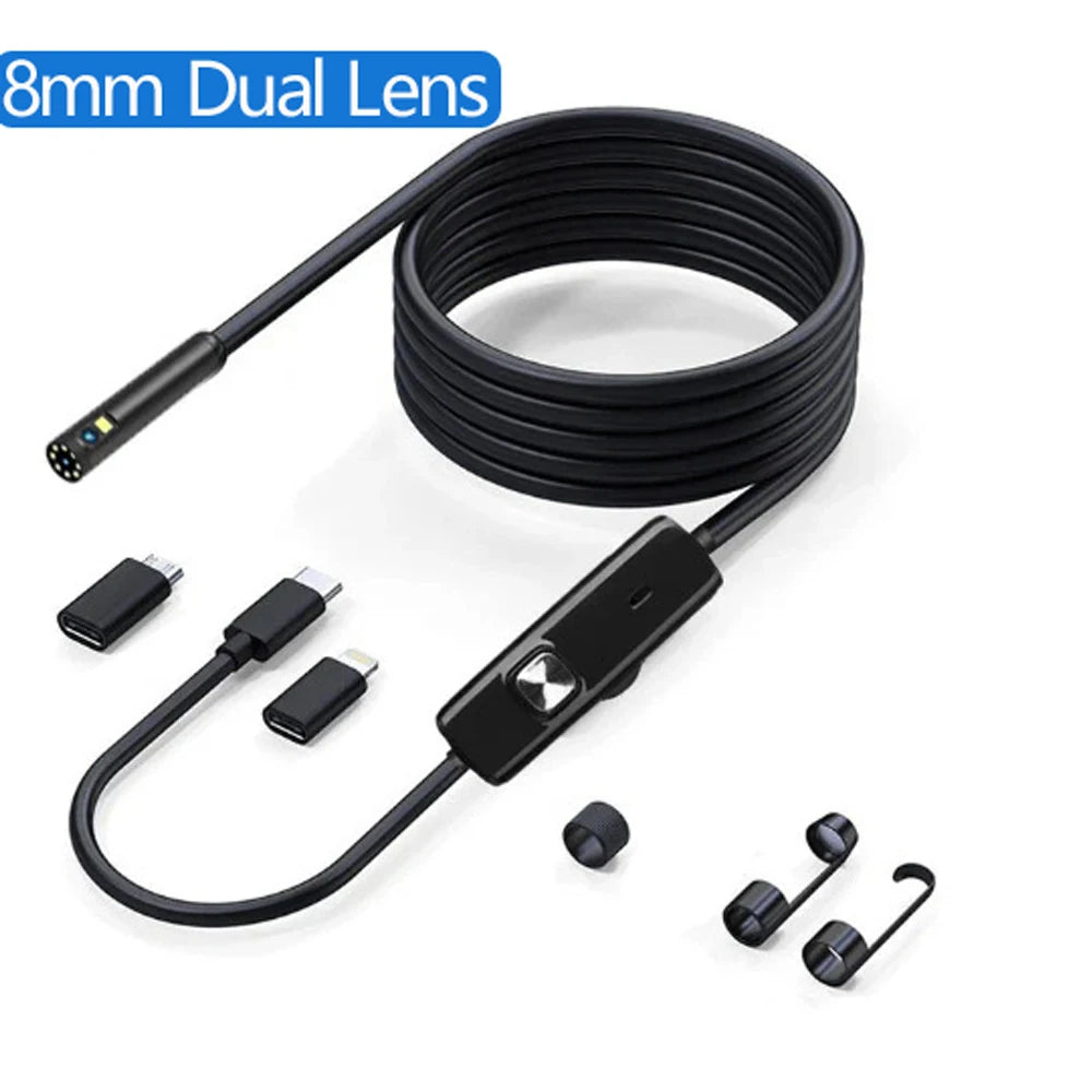 HD1920P Endoscope Inspection  Camera Type-C Mini Inspection Camera IP67  Car Sewer Pipeline Borescope for Android IOS iphone