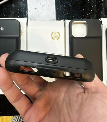 10000mAh Powerbank Cover For iPhone 17 16 Pro Max 17Air 16 Plus 16e External Battery Cases Portable Charger Power Bank Case