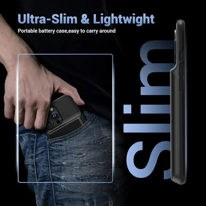 10000mah Battery Charger Case for IPhone 18 Pro Max 17 Air 12 13 Mini 14 15 Pro 16E 16 Plus 11 6 6S 7 8 Power Bank Mobile Phone