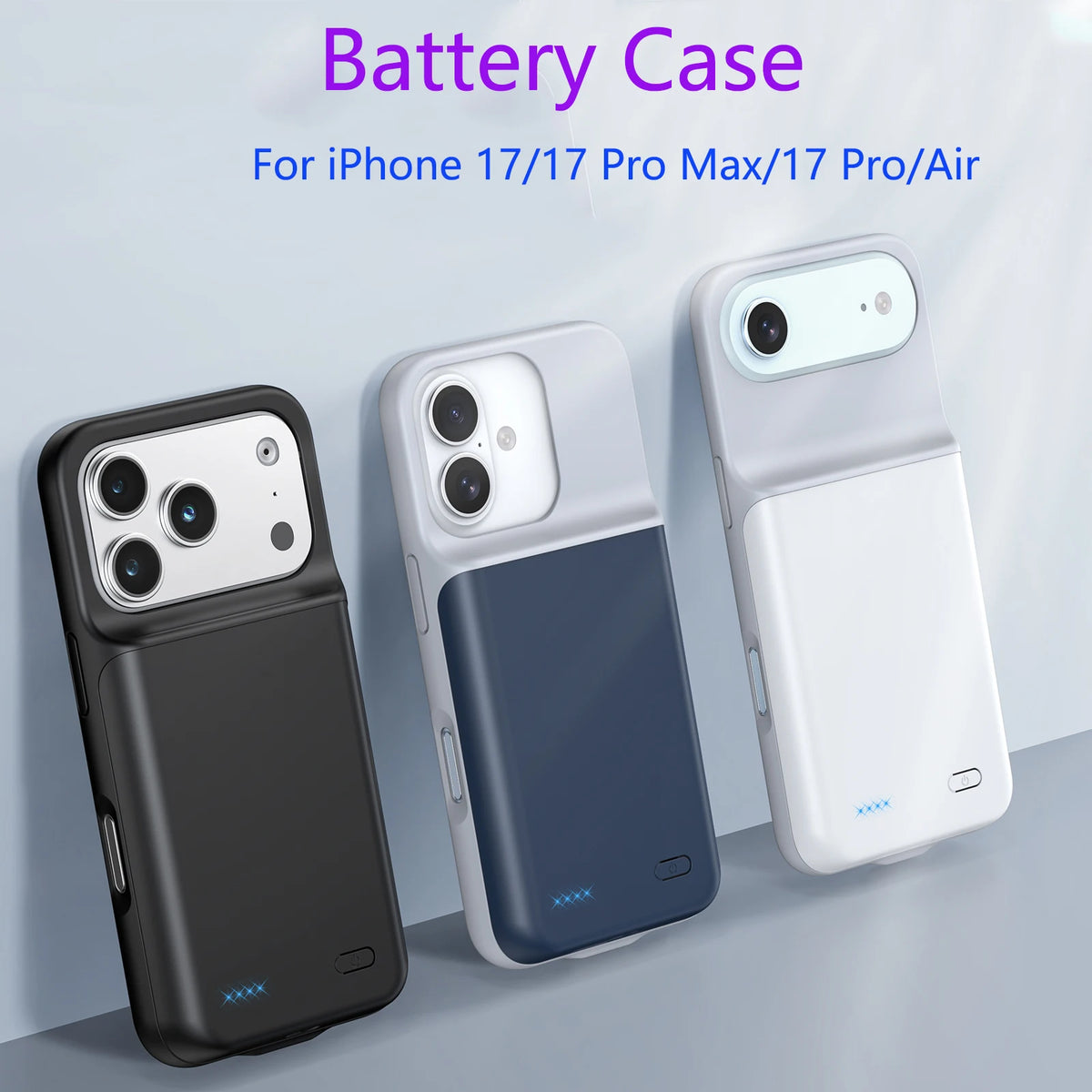 10000mah Wireless Battery Charger Case for IPhones. Magnetic Power Bank Battery Charger