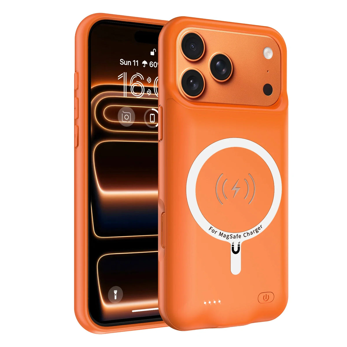10000mah Wireless Battery Charger Case for IPhones. Magnetic Power Bank Battery Charger