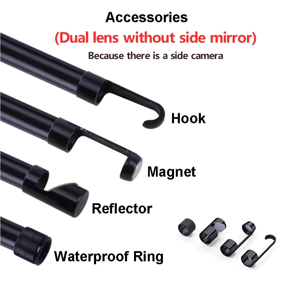 HD1920P Endoscope Inspection  Camera Type-C Mini Inspection Camera IP67  Car Sewer Pipeline Borescope for Android IOS iphone