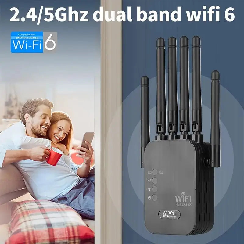 TEXCOM™ 2.4G/5G Dual band Wi-Fi Extender.