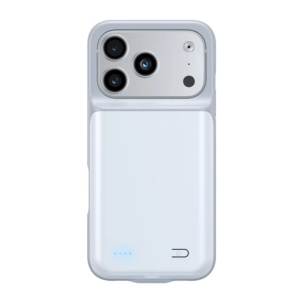 10000mAh Powerbank Cover For iPhone 17 16 Pro Max 17Air 16 Plus 16e External Battery Cases Portable Charger Power Bank Case