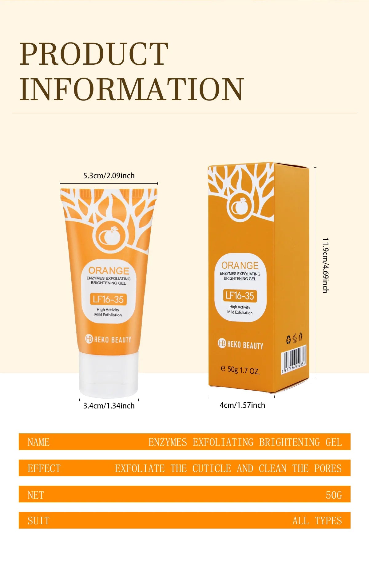 Orange Exfoliating Gel