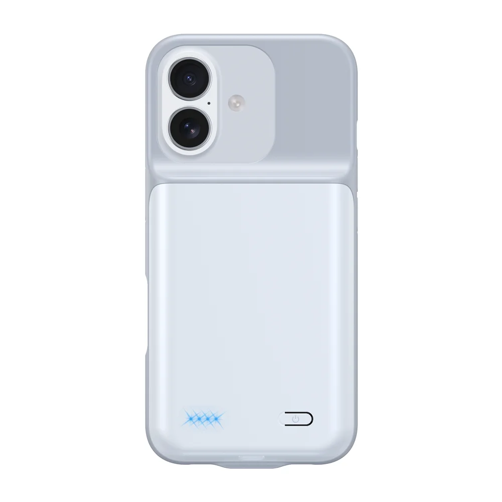 10000mAh Powerbank Cover For iPhone 17 16 Pro Max 17Air 16 Plus 16e External Battery Cases Portable Charger Power Bank Case