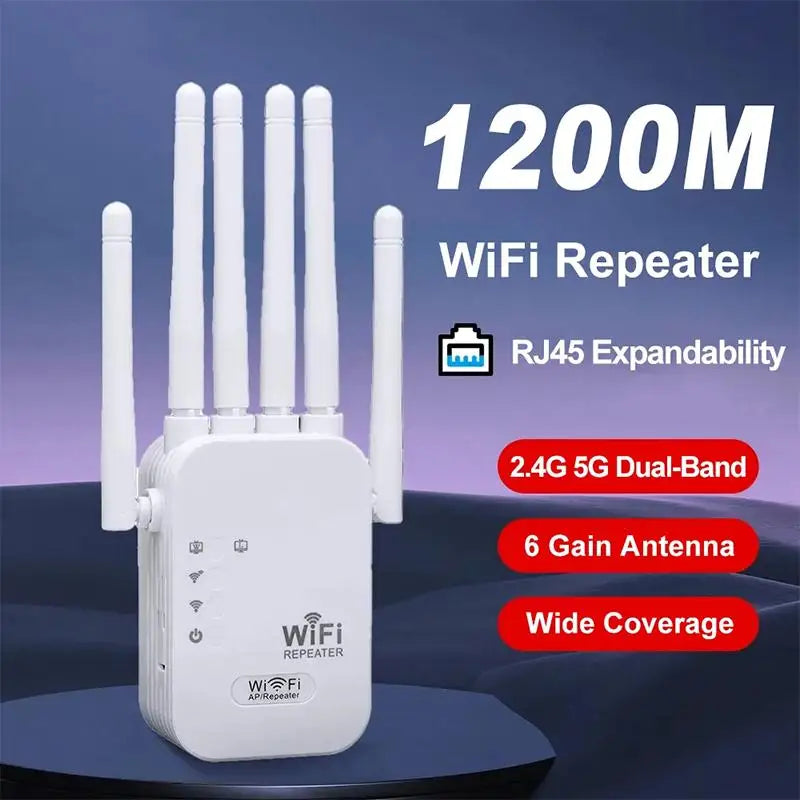 TEXCOM™ 2.4G/5G Dual band Wi-Fi Extender.