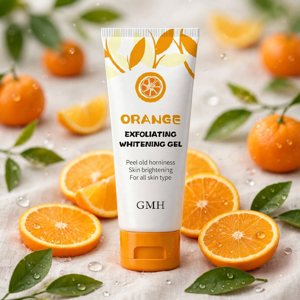 GMEELAN One Minute Whitening Orange Exfoliating gel.