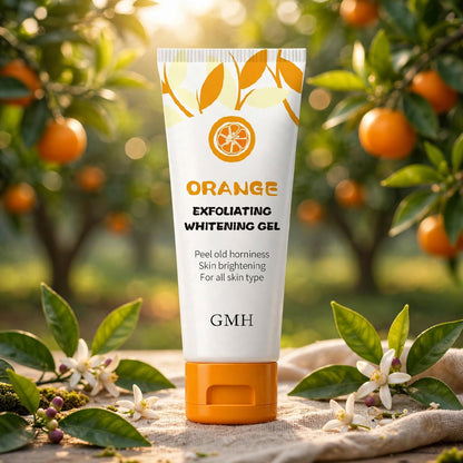 GMEELAN One Minute Whitening Orange Exfoliating gel.