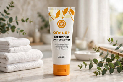 GMEELAN One Minute Whitening Orange Exfoliating gel.