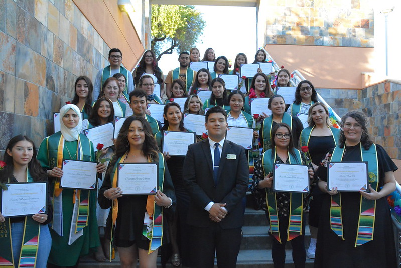 group of graduates from Latinx Graduation 2023